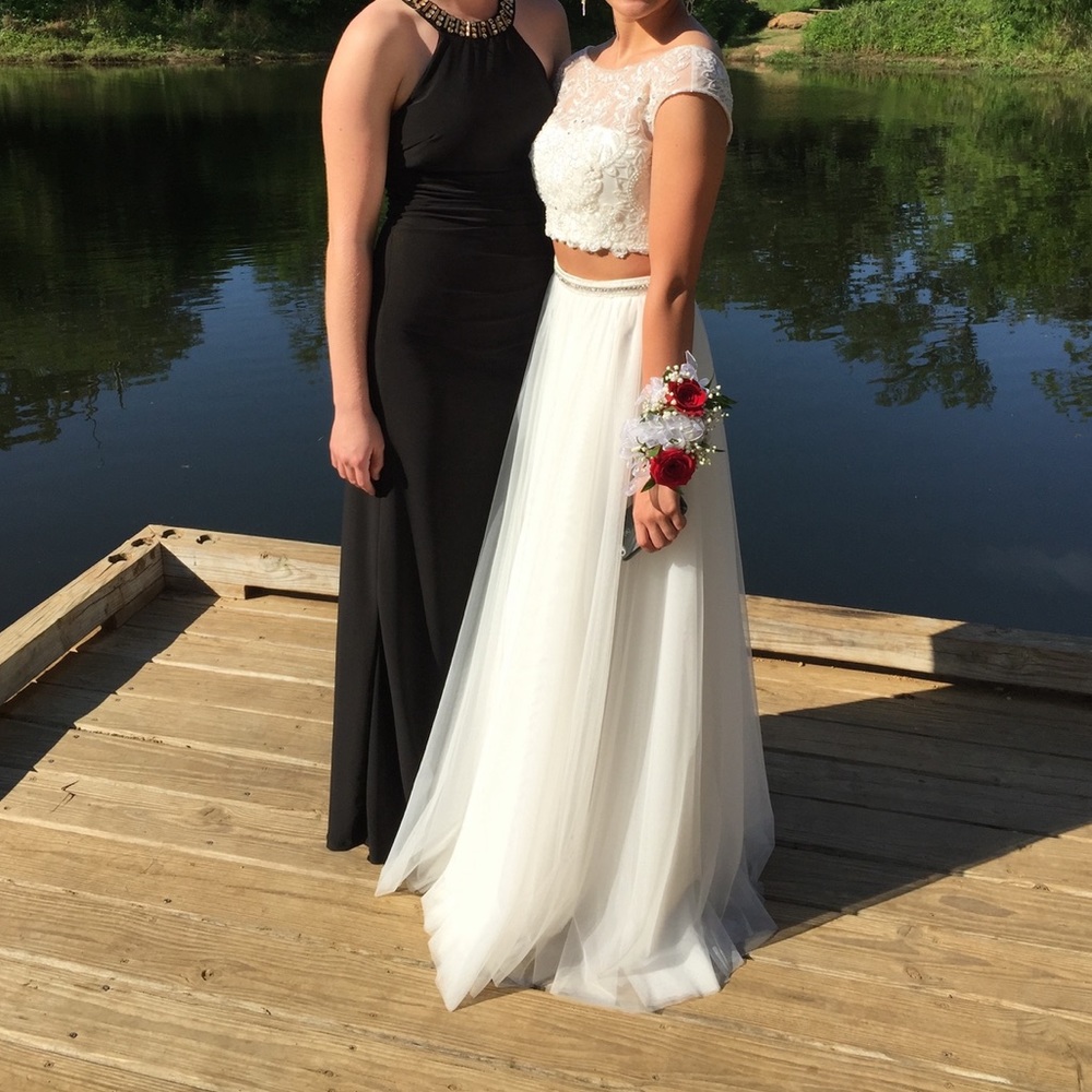 White Sherri Hill Prom Dress (only worn once)